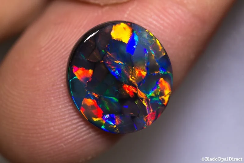 3.60 ct gem black opal collectors piece 13.8x13x2.5mm - Image 4