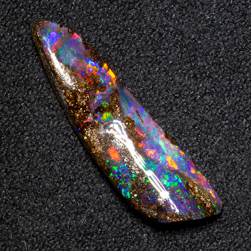 3.63 ct boulder opal 21.8x6.1x3.7mm - Image 2