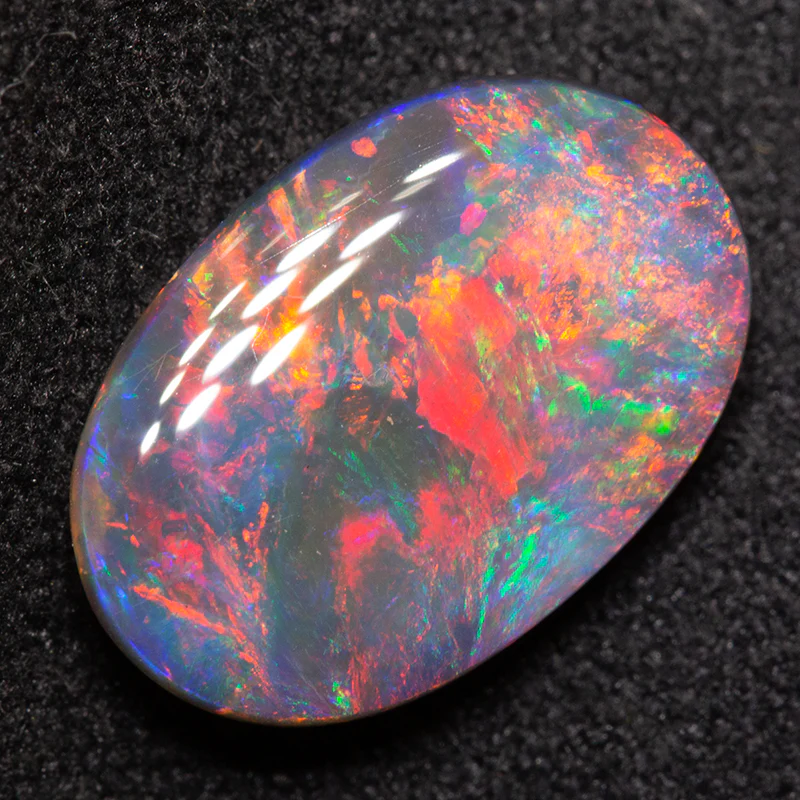 3.66 ct black opal 14x9.4x4.1mm - Image 3