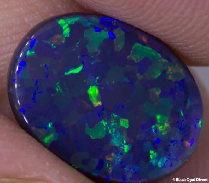 3.66 ct black opal 15x11.5x3mm - Image 3
