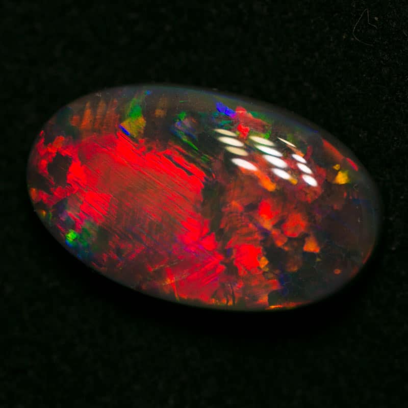 3.66 ct gem black opal 13.5x8x4.7mm - Image 2