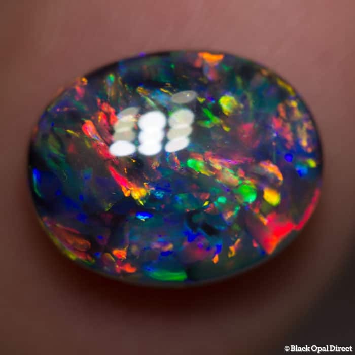 3.67 ct gem black opal collectors piece 12x9.5x4.5mm - Image 2