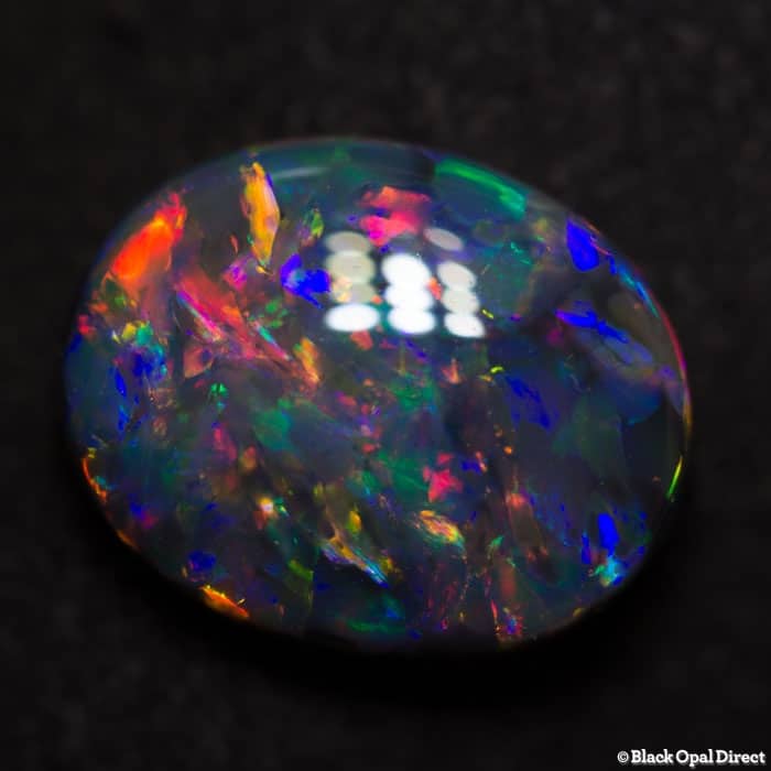 3.67 ct gem black opal collectors piece 12x9.5x4.5mm - Image 4