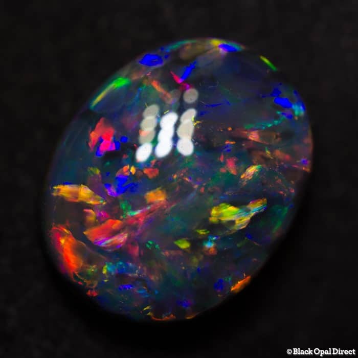 3.67 ct gem black opal collectors piece 12x9.5x4.5mm - Image 5