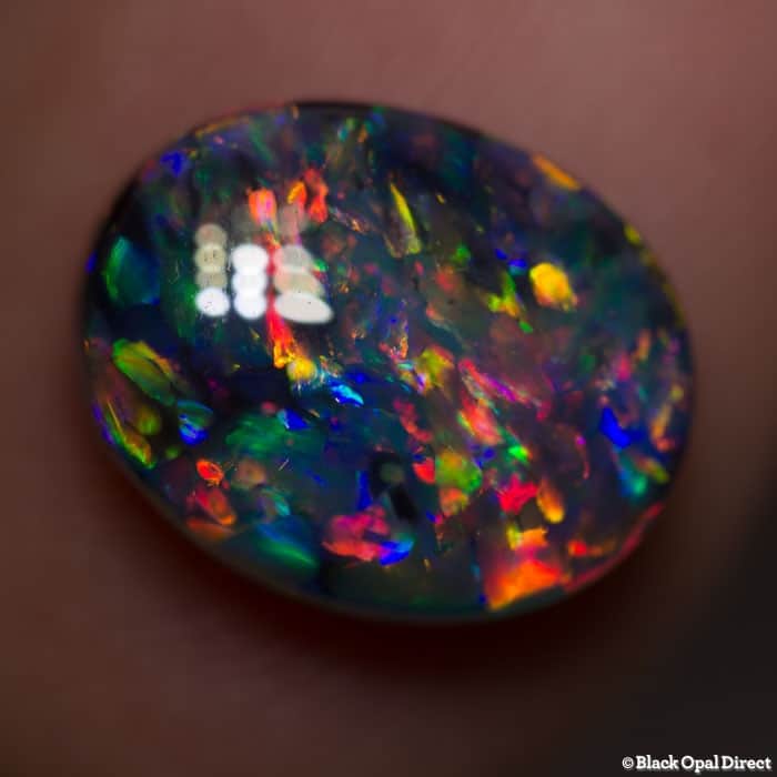 3.67 ct gem black opal collectors piece 12x9.5x4.5mm - Image 7