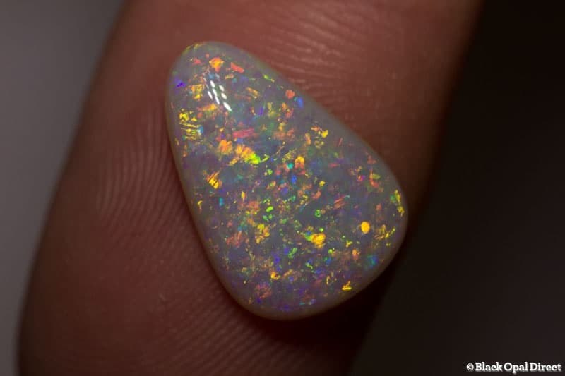 3.71 ct drop shape crystal opal double sided 15x10x4mm - Image 3