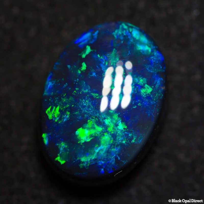 3.74 ct gem black opal 12x8.5x5.5mm - Image 2