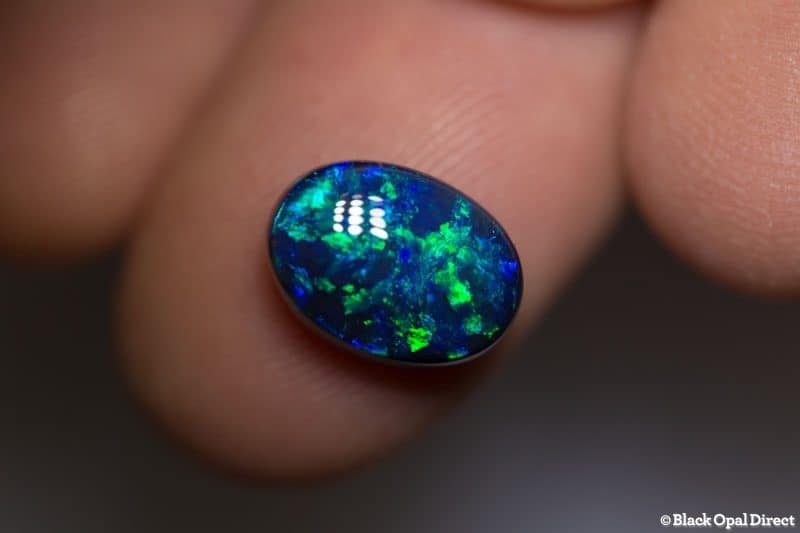 3.74 ct gem black opal 12x8.5x5.5mm - Image 3
