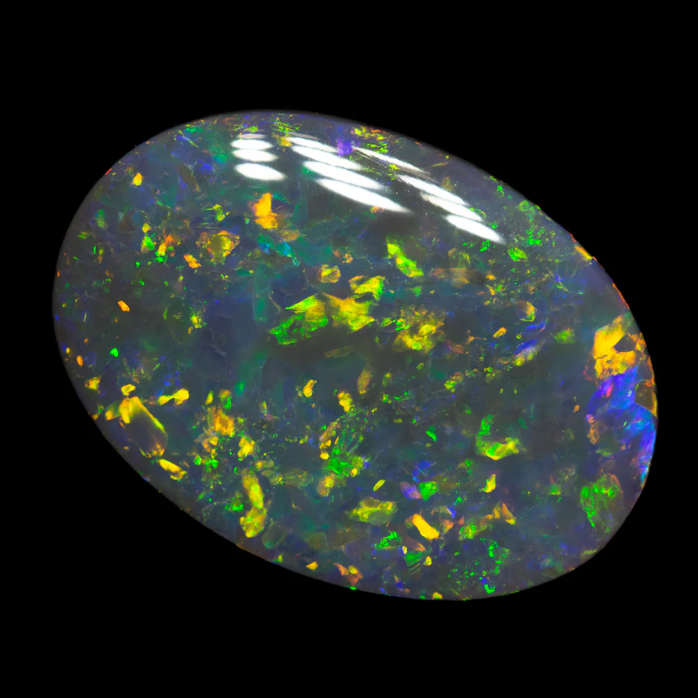 3.76 ct black opal 17x12.1x2.7mm - Image 2