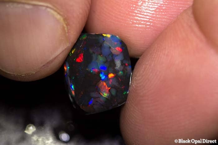 3.76 ct black opal rub 13mm across - Image 3