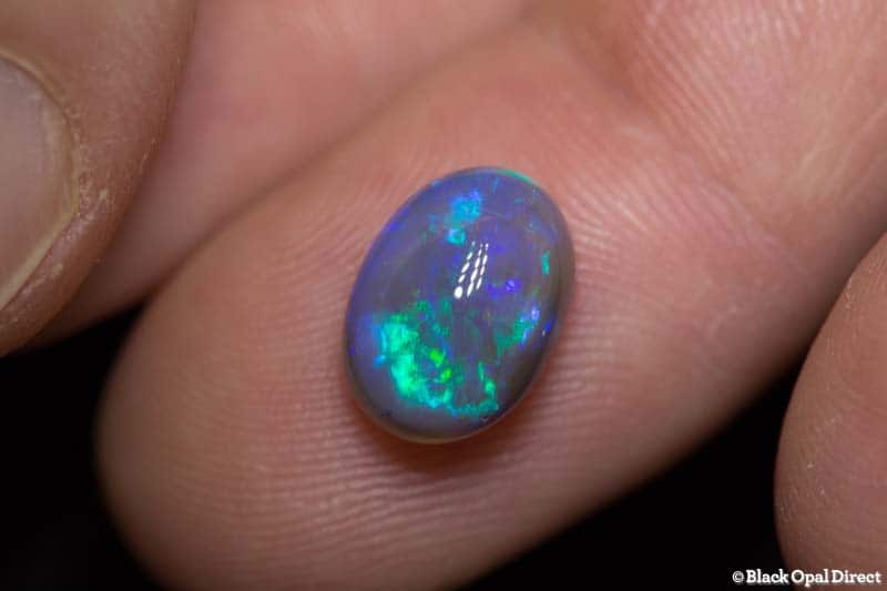 3.79 ct semi black crystal opal 11x8x6.5mm - Image 2