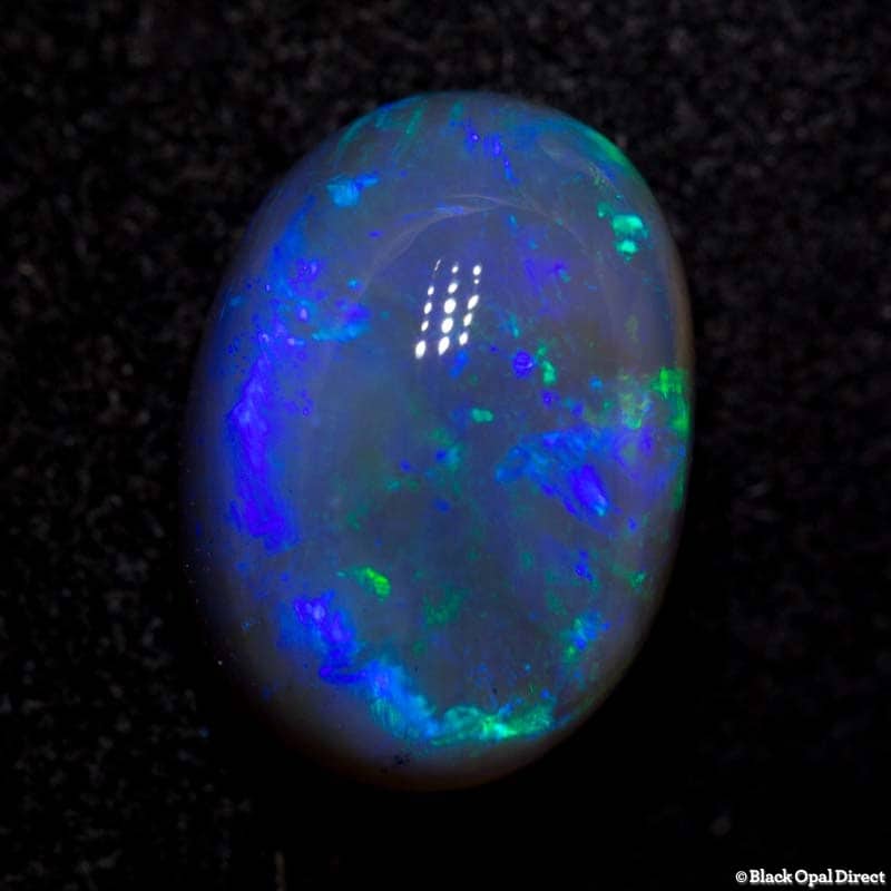 3.79 ct semi black crystal opal 11x8x6.5mm - Image 3