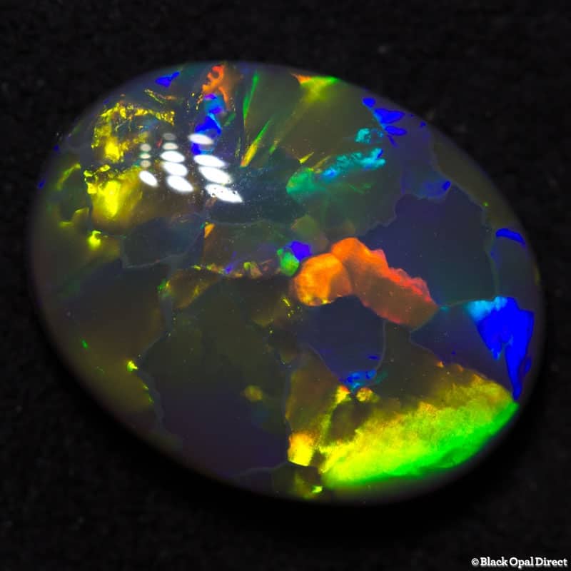 3.80 ct gem semi black opal 13x10x4.2mm - Image 2
