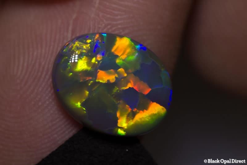 3.80 ct gem semi black opal 13x10x4.2mm - Image 3