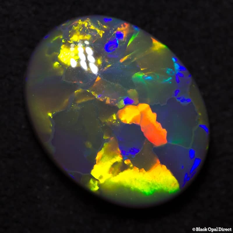 3.80 ct gem semi black opal 13x10x4.2mm - Image 5