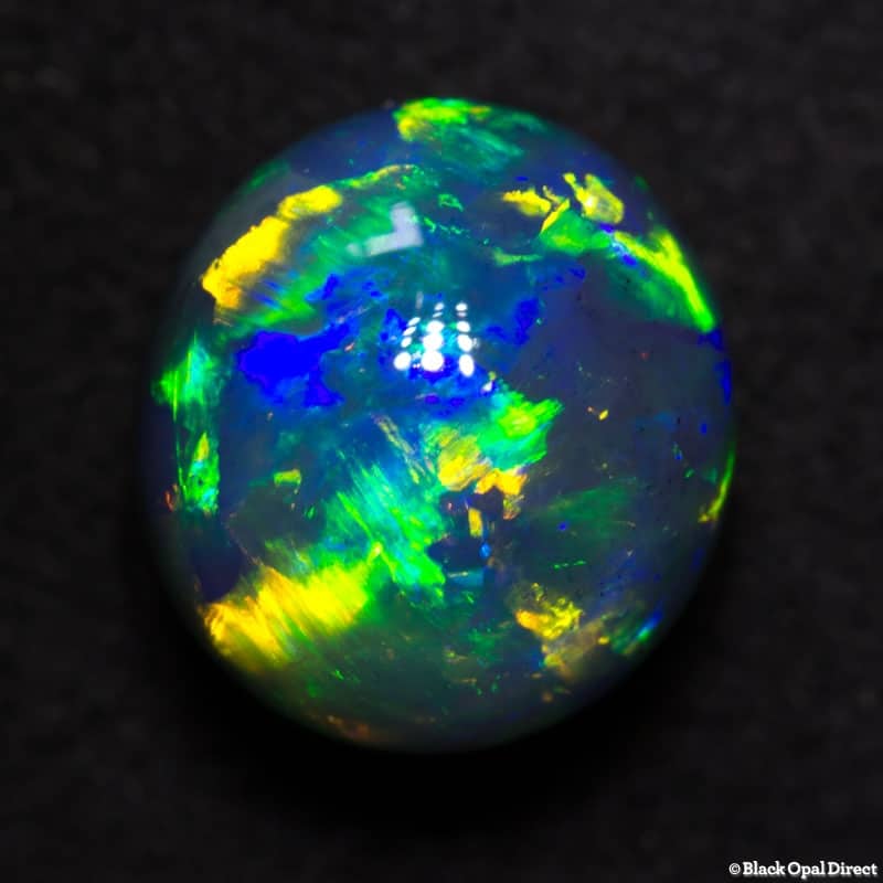 3.81 ct gem black opal 9.5x9x7mm - Image 2