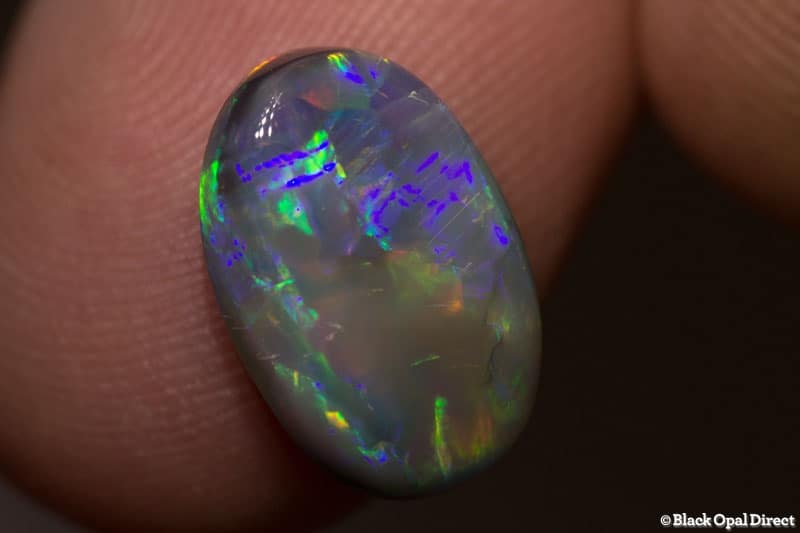 3.81 ct semi black opal 14x9x4mm - Image 2