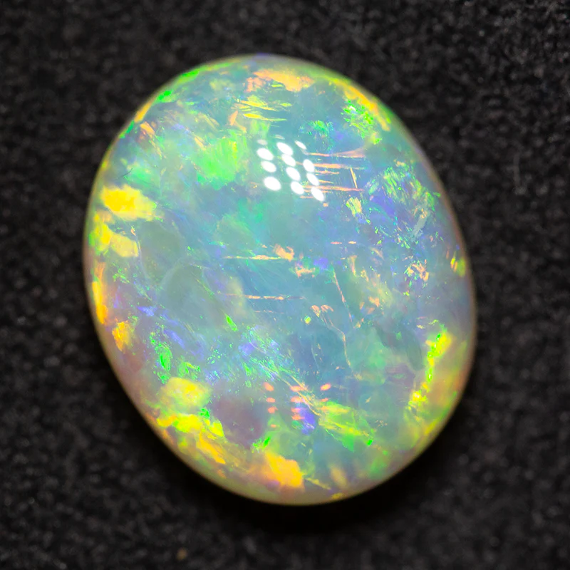 3.85 ct double-sided crystal opal 11.1x9.2x5.6mm - Image 3