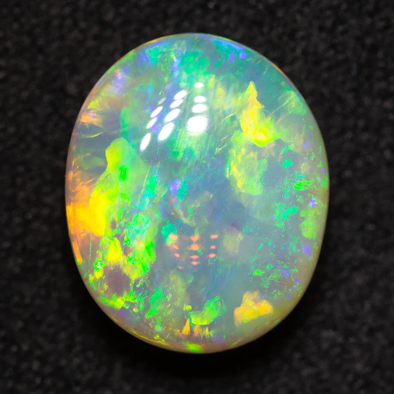3.85 ct double-sided crystal opal 11.1x9.2x5.6mm - Image 5