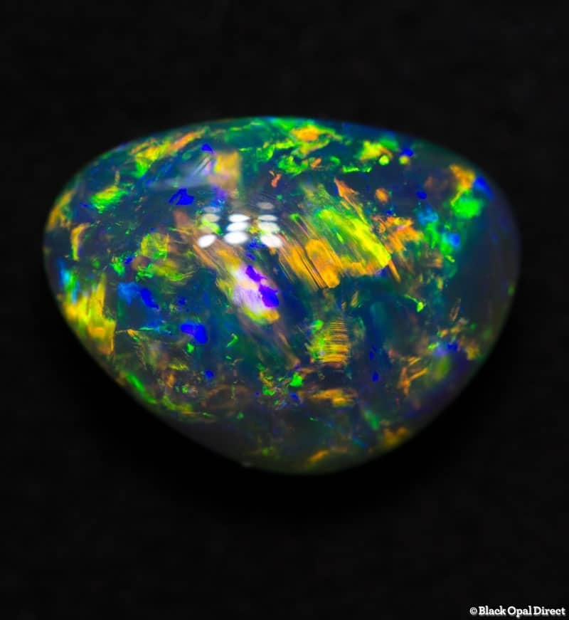 3.85 ct gem black opal 11x8.5x6mm - Image 3