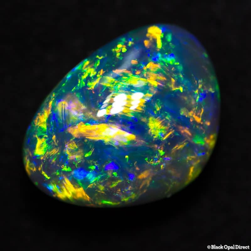 3.85 ct gem black opal 11x8.5x6mm - Image 4