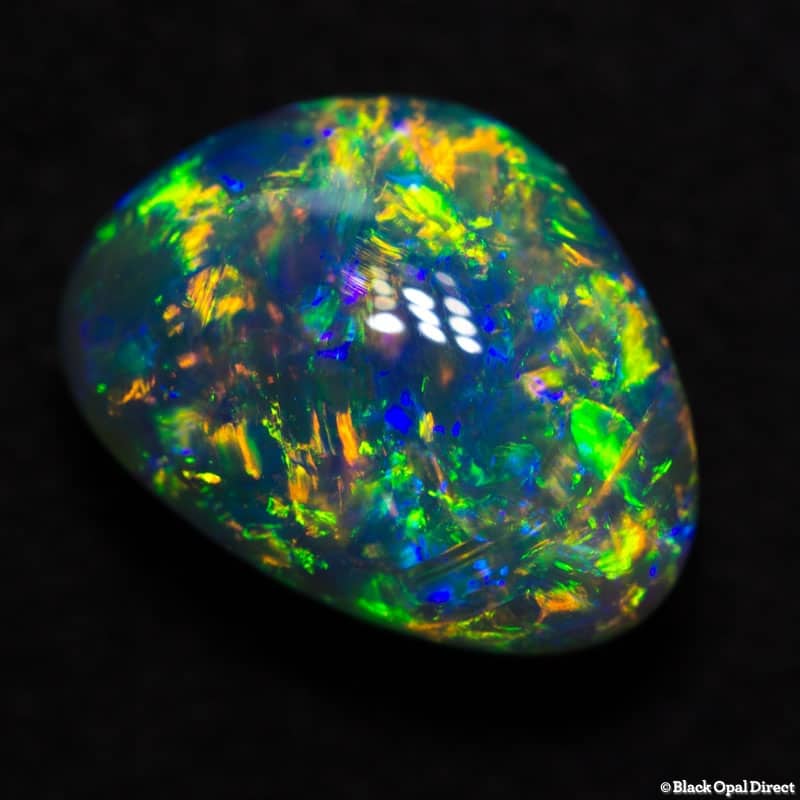 3.85 ct gem black opal 11x8.5x6mm - Image 5