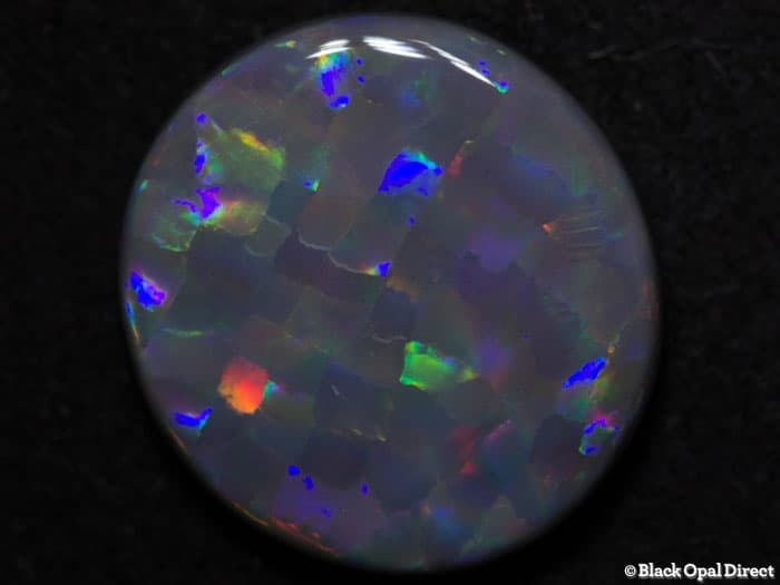 3.86 ct harlequin semi black opal 13x12.5x3mm for Szilard - Image 2