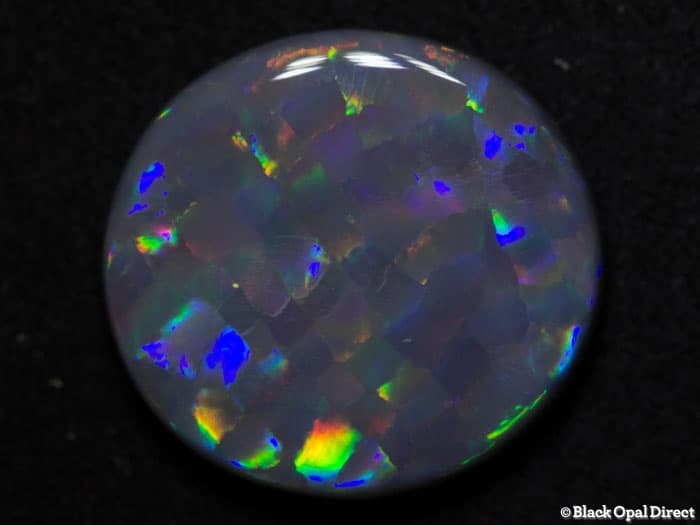 3.86 ct harlequin semi black opal 13x12.5x3mm for Szilard - Image 3