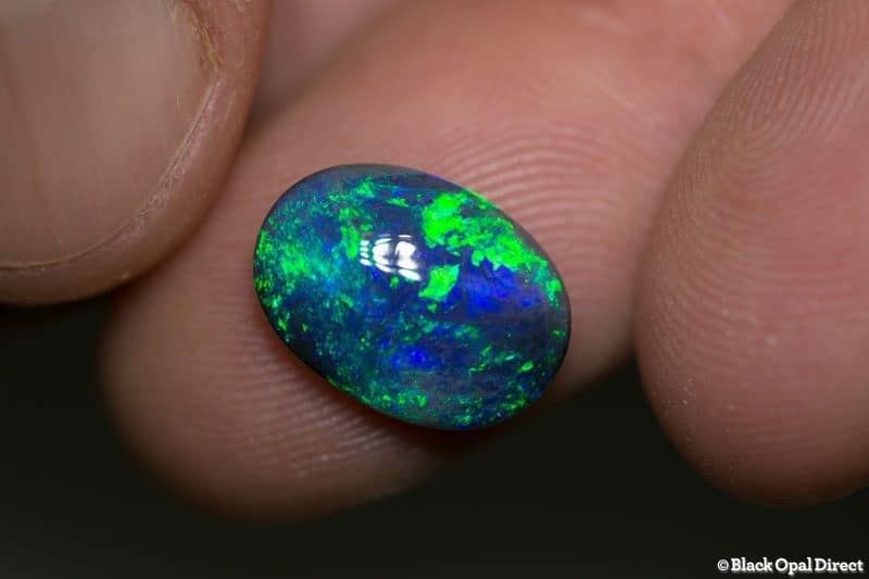 3.90 ct double sided black opal gem 13.5x10x4.5mm - Image 6