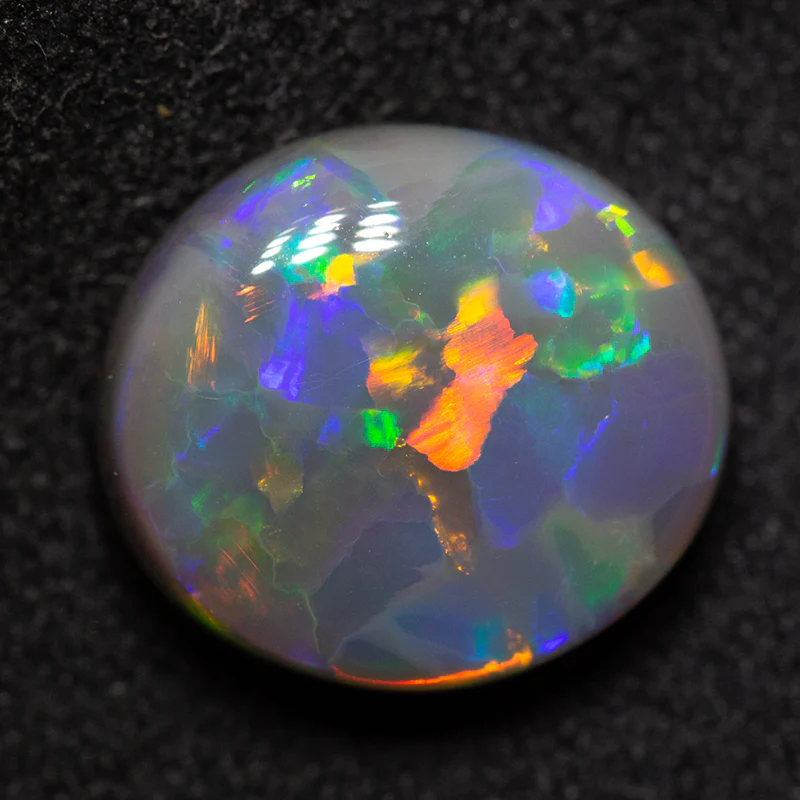 3.92 ct gem black opal 11.2x10.1x5.5mm - Image 2