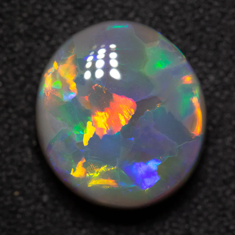 3.92 ct gem black opal 11.2x10.1x5.5mm - Image 3