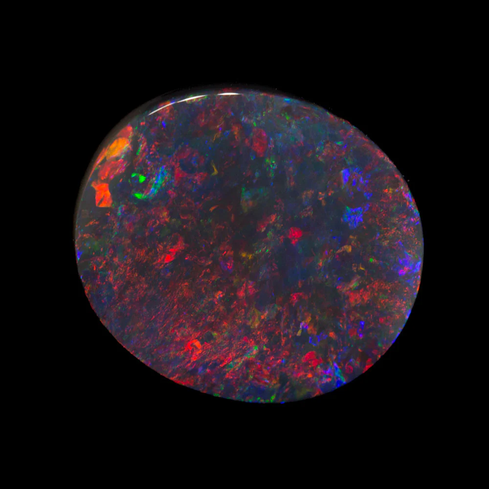 3.93 ct black opal 13.5x12x3.7mm - Image 2