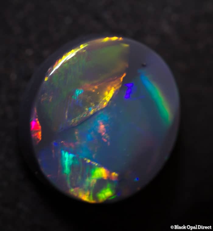 3.95 ct gem black opal 11.5x10.5x4.5mm - Image 4