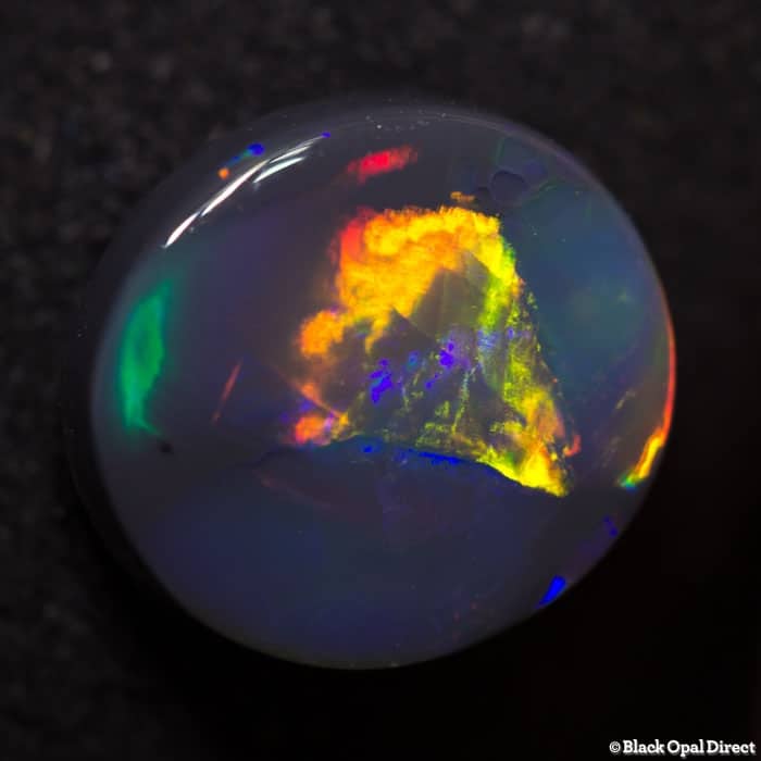 3.95 ct gem black opal 11.5x10.5x4.5mm - Image 6