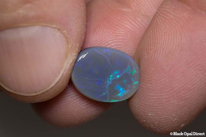 3.96 ct semi black opal 14x10x4mm - Image 3