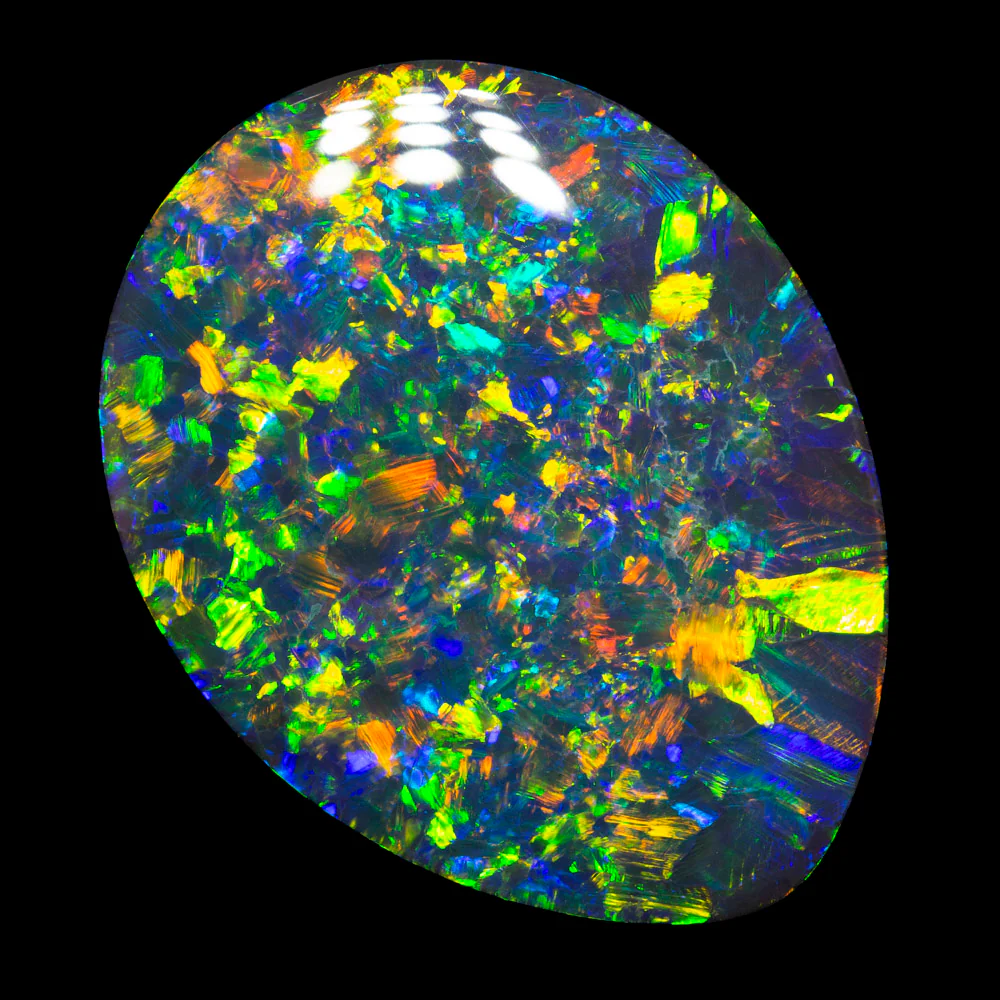 34.60 ct gem black opal 29x21.5x8.3mm - Image 3