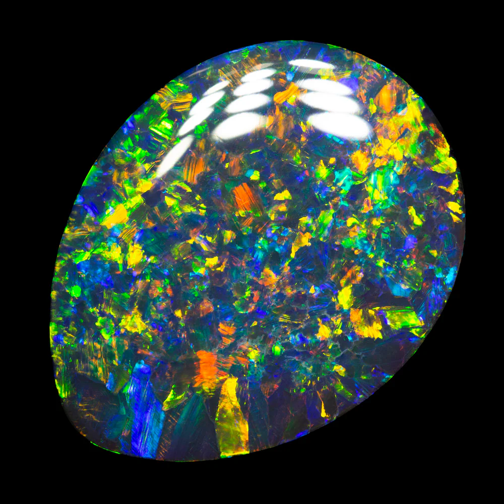 34.60 ct gem black opal 29x21.5x8.3mm - Image 4