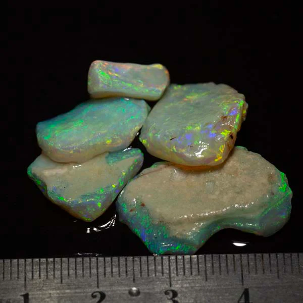 34 ct rough opal parcel 5pc - Image 2
