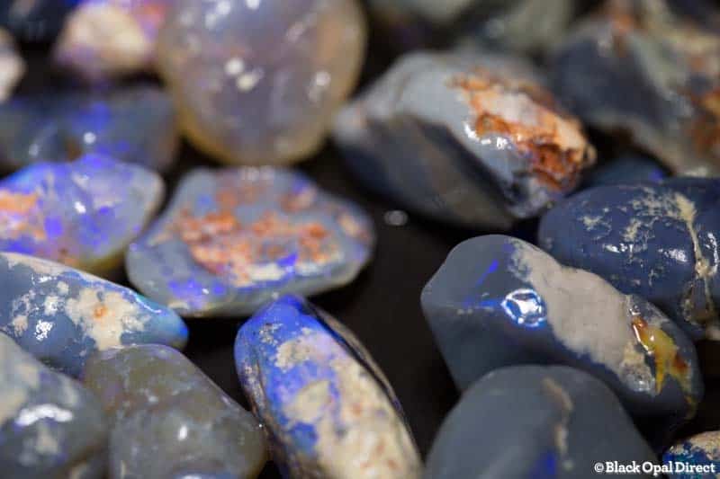 350 ct rough black opal parcel - Image 2