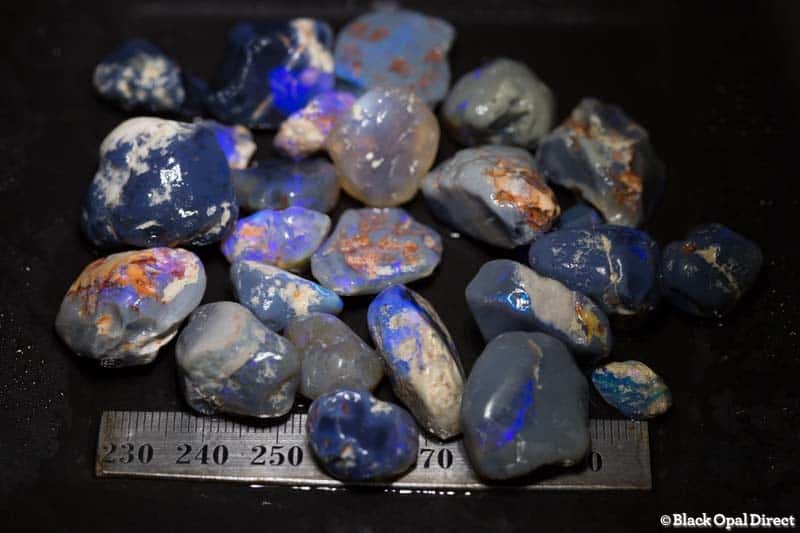 350 ct rough black opal parcel - Image 3