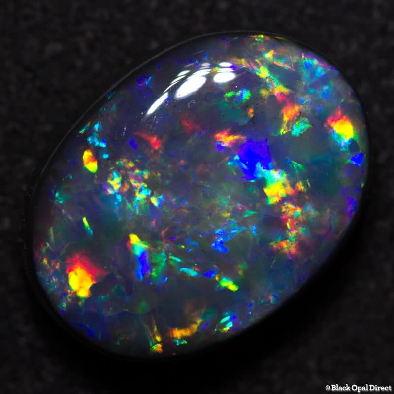 4.01 ct gem black opal collectors piece 12x9.5x5mm - Image 2