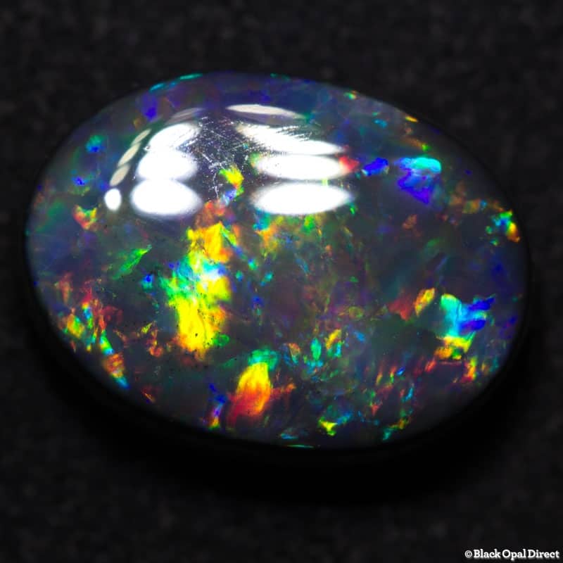 4.01 ct gem black opal collectors piece 12x9.5x5mm - Image 4