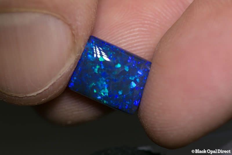 4.02 ct black opal cushion cut 11x9x5mm - Image 4