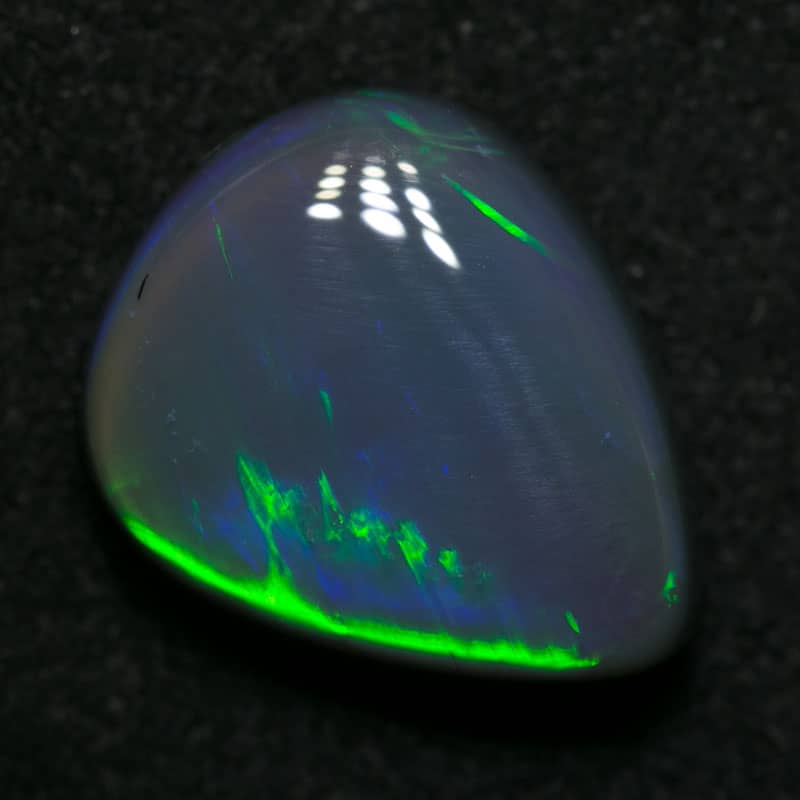 4.02 ct gem black opal 13x10.5x5mm - Image 6