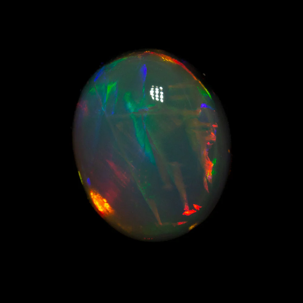 4.03 ct double-sided gem black opal 12x9.9x5.6mm - Image 3