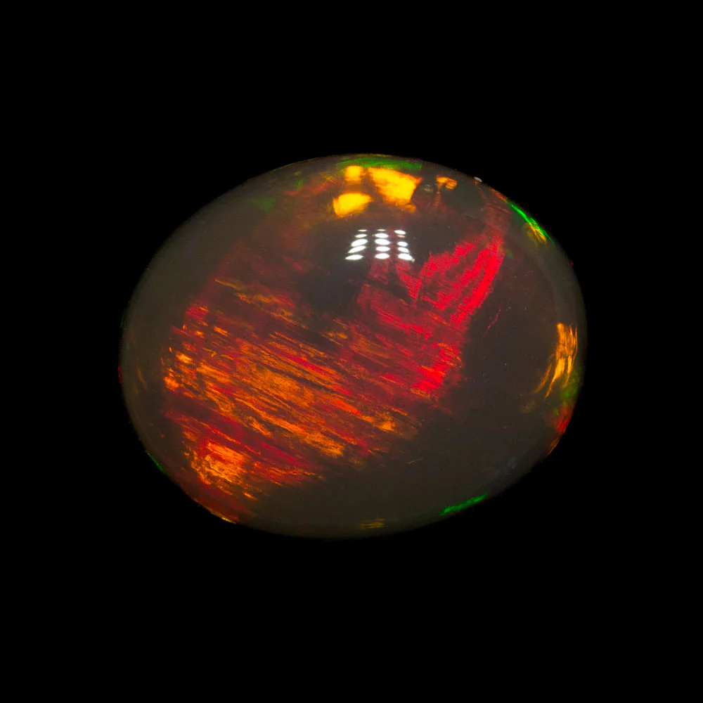4.03 ct double-sided gem black opal 12x9.9x5.6mm - Image 4