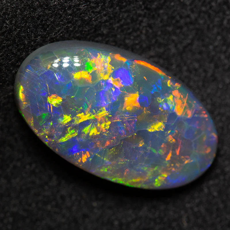 4.03 ct gem black opal 15.3x8.9x4.5mm - Image 2