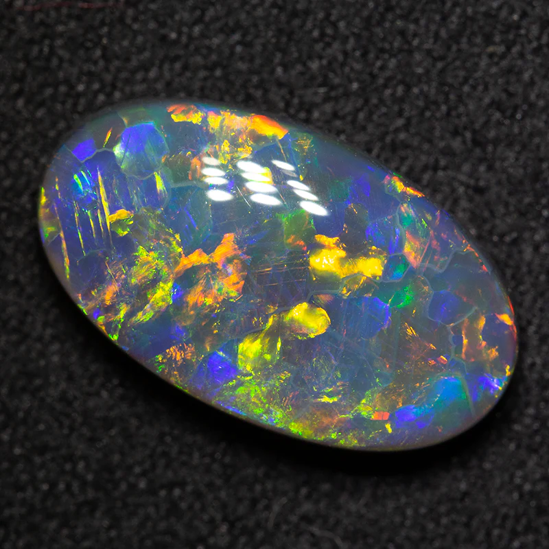4.03 ct gem black opal 15.3x8.9x4.5mm - Image 3