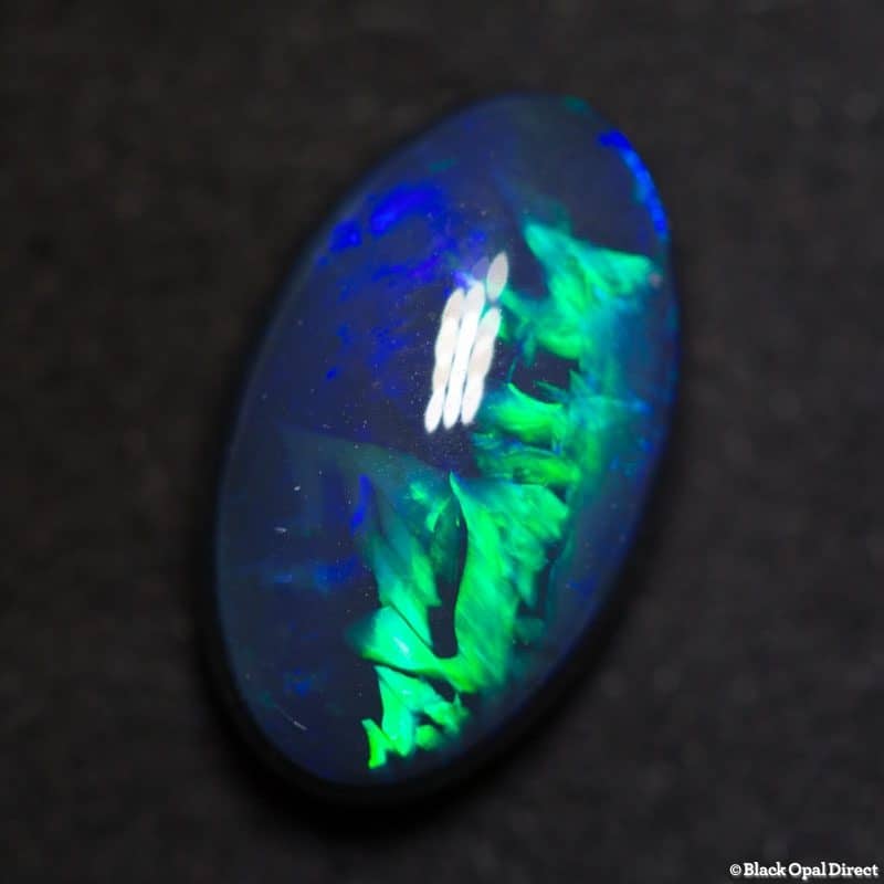 DEPOSIT ONLY 4.06 ct black opal gem with Chinese writing 14x8.5x5mm - Image 4