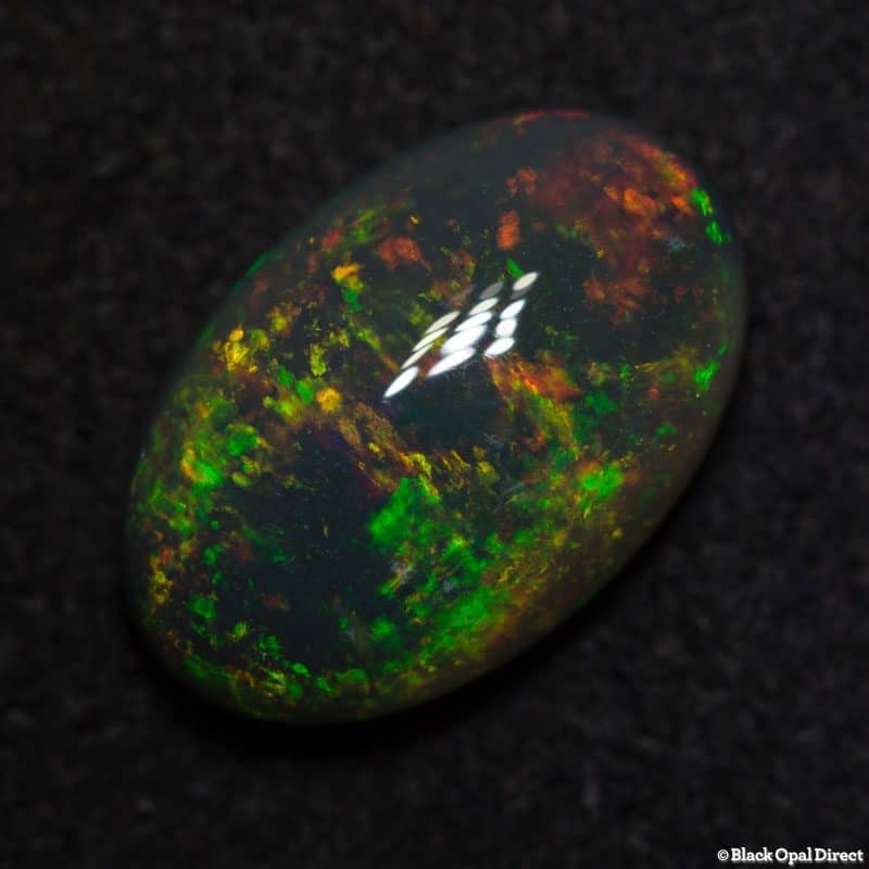 4.10 ct black crystal opal 14x9x4.5mm - Image 3